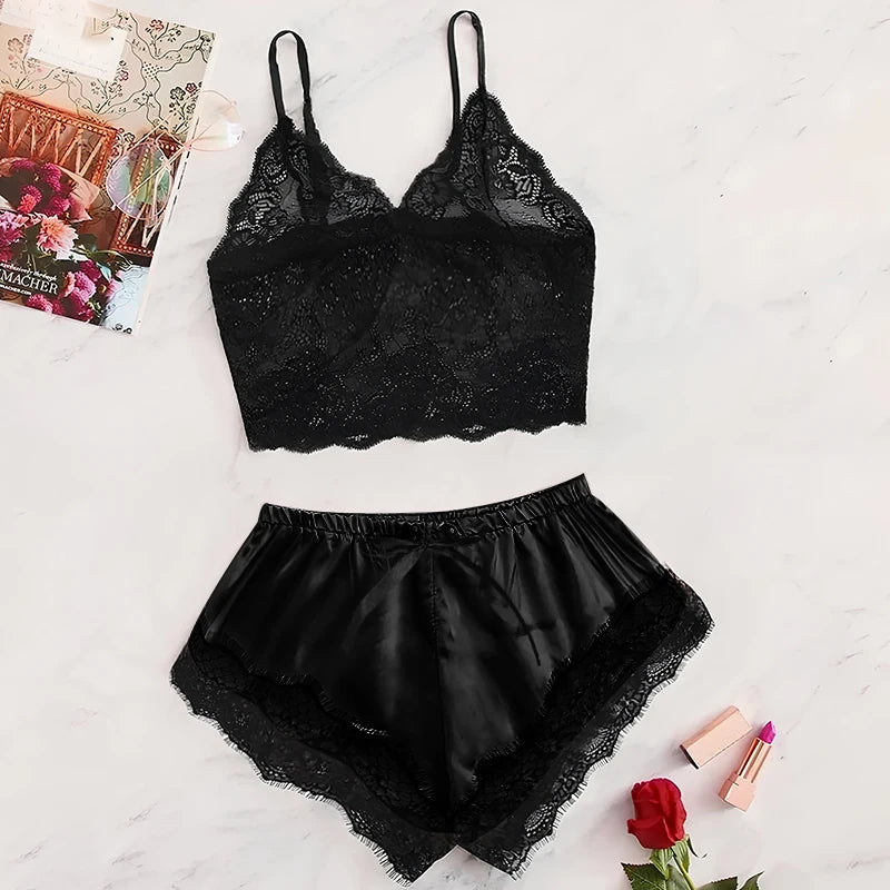Sexy Lace Pajama Set
