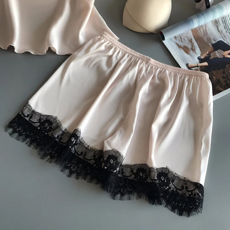 Midnight Satin Set