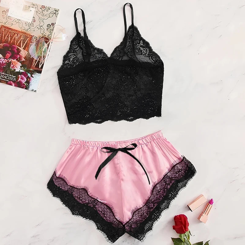 Sexy Lace Pajama Set