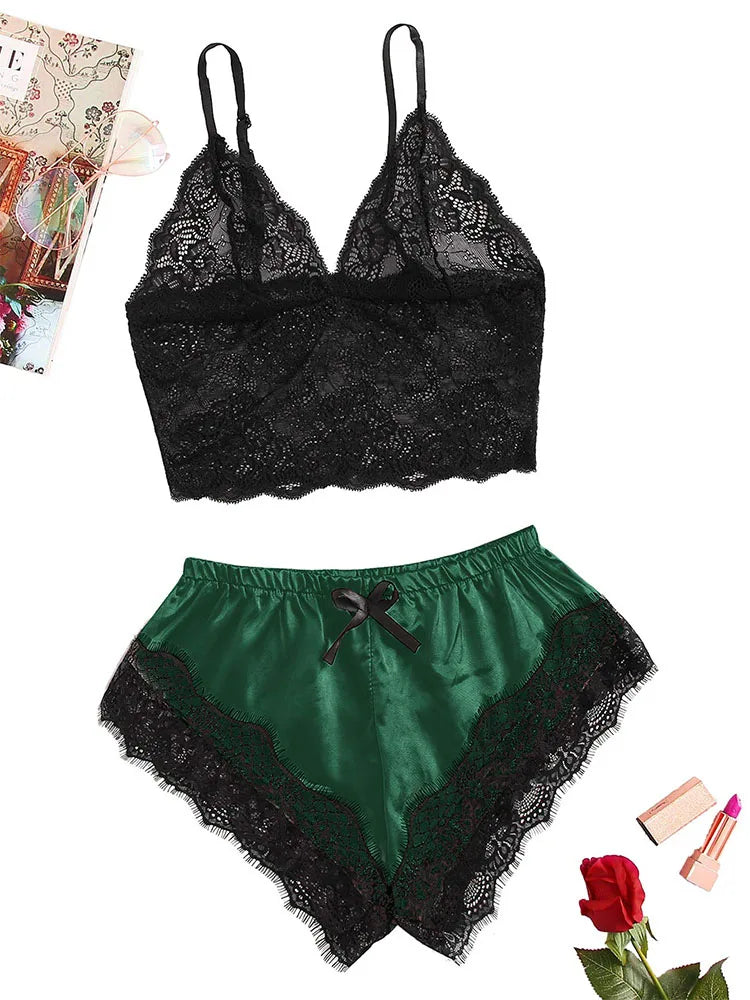 Sexy Lace Pajama Set